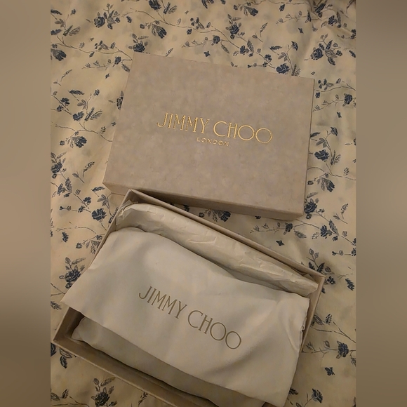 Jimmy Choo Bright Green Wallet with Crystal Buckle FULL INCLUSION - Picture 6 of 9